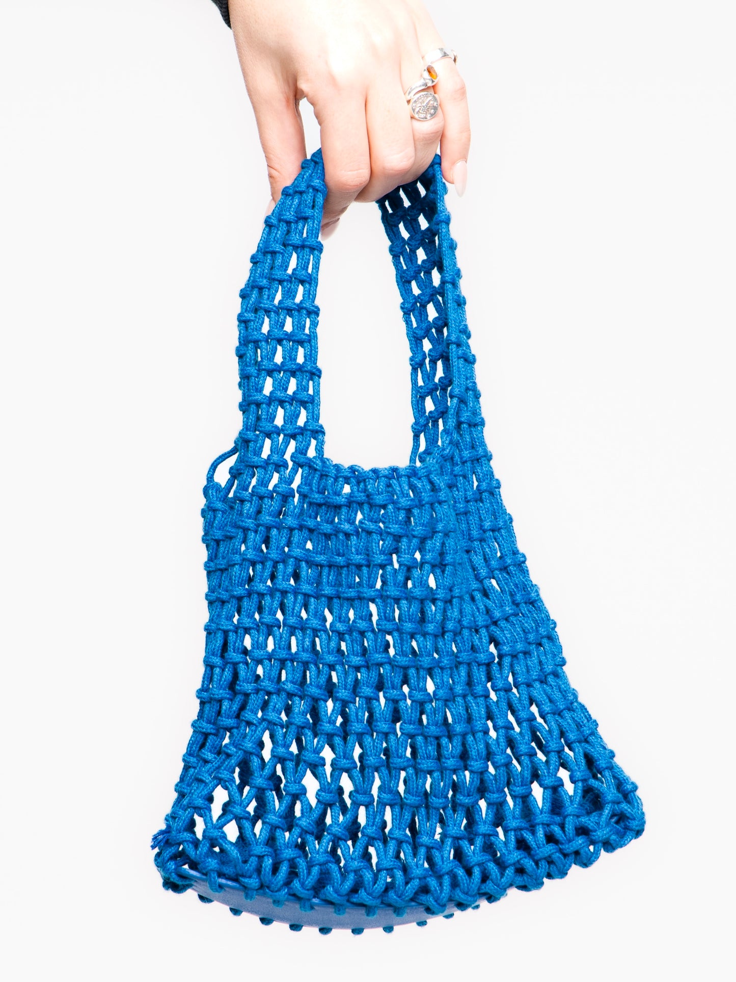 Blueberry Matcha Mesh Handbag