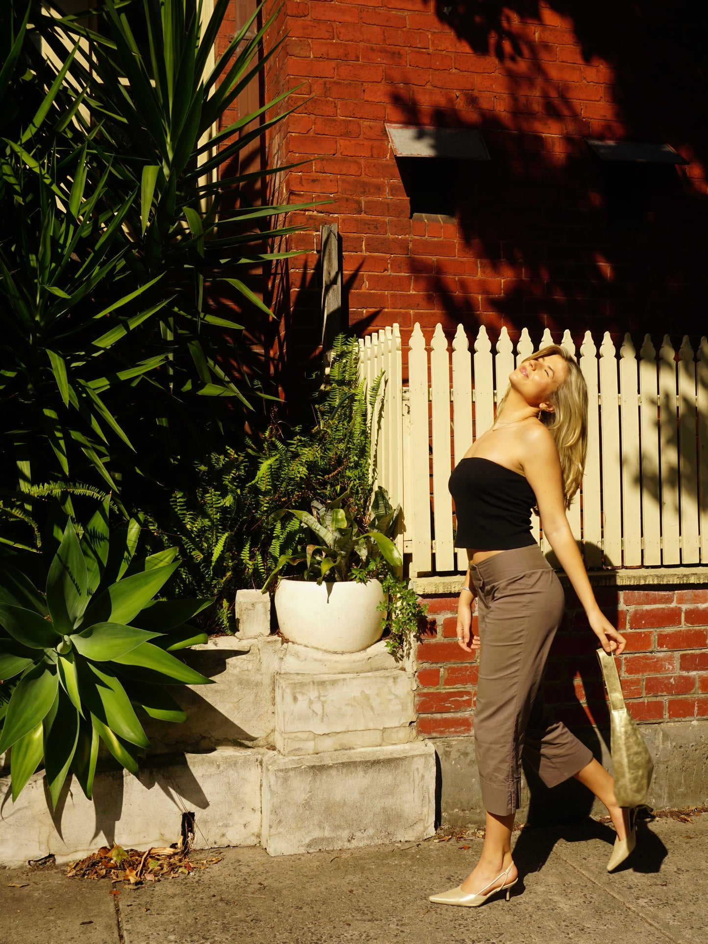 Timeless Taupe Cropped Pants