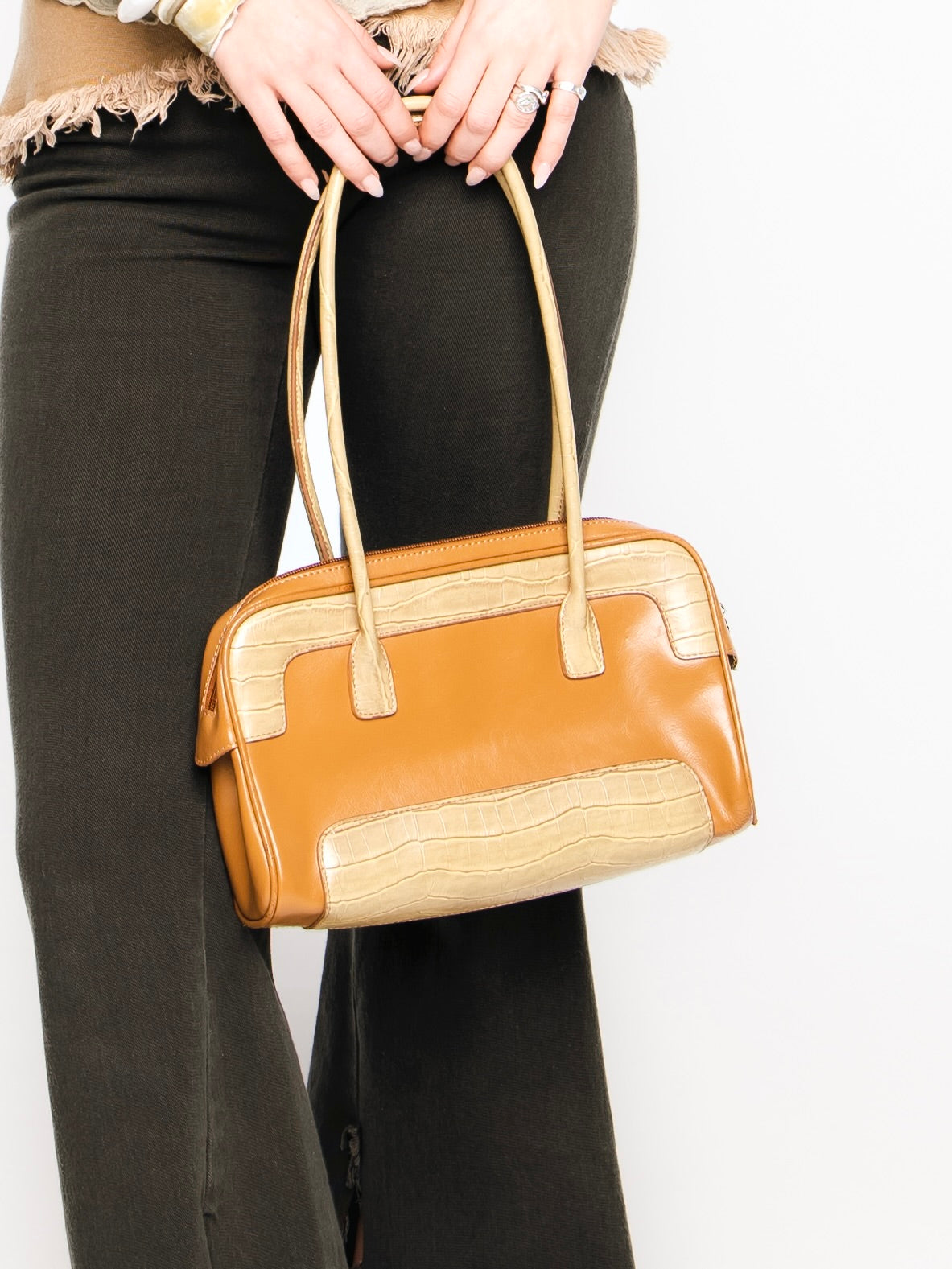 Vintage Joanne Mercer Two-Tone Shoulder Bag