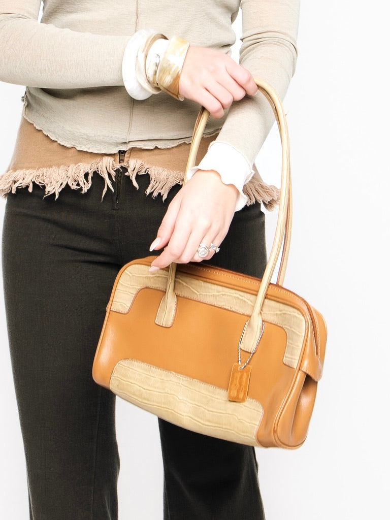 Vintage Joanne Mercer Two-Tone Shoulder Bag