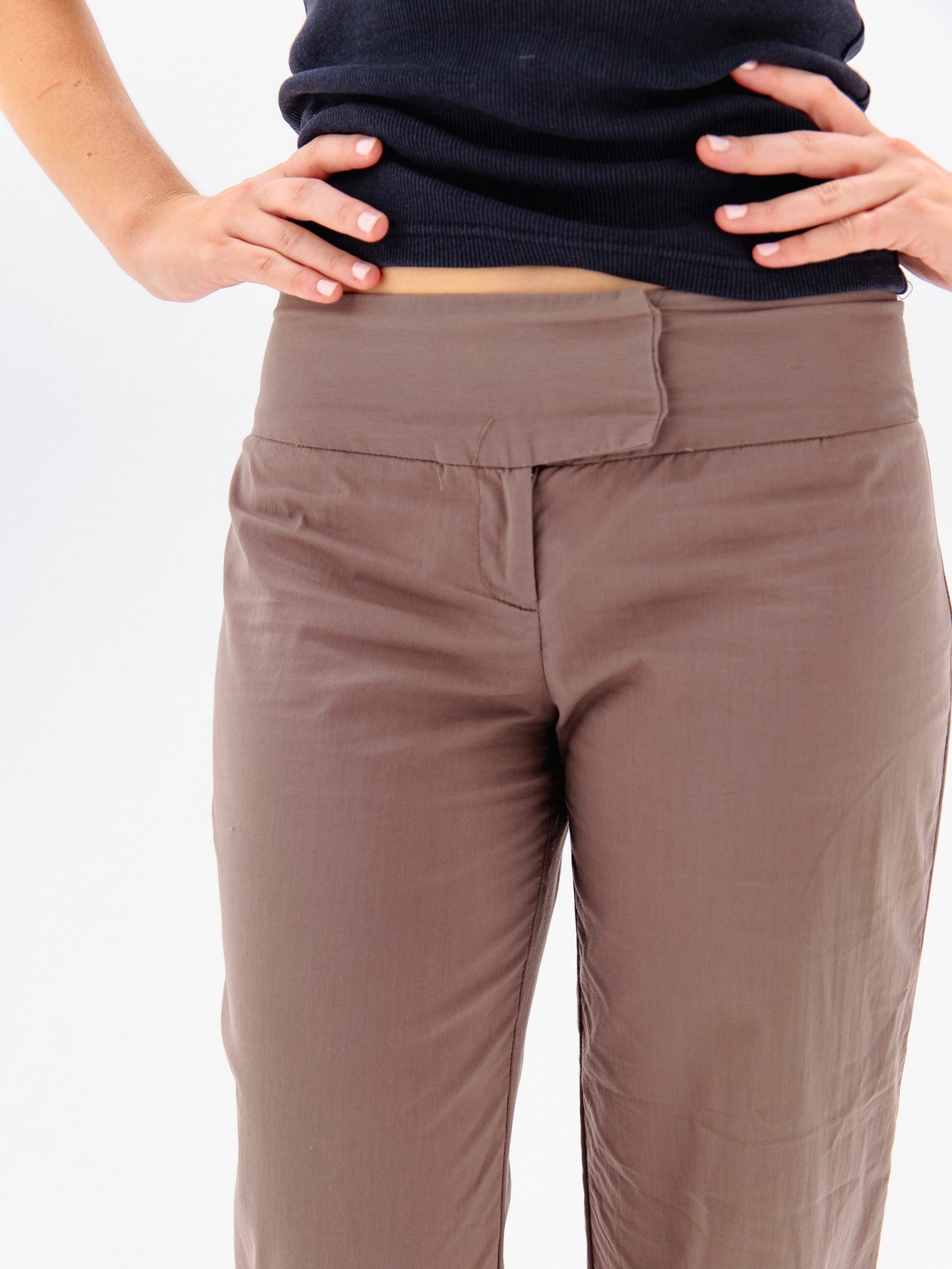 Timeless Taupe Cropped Pants