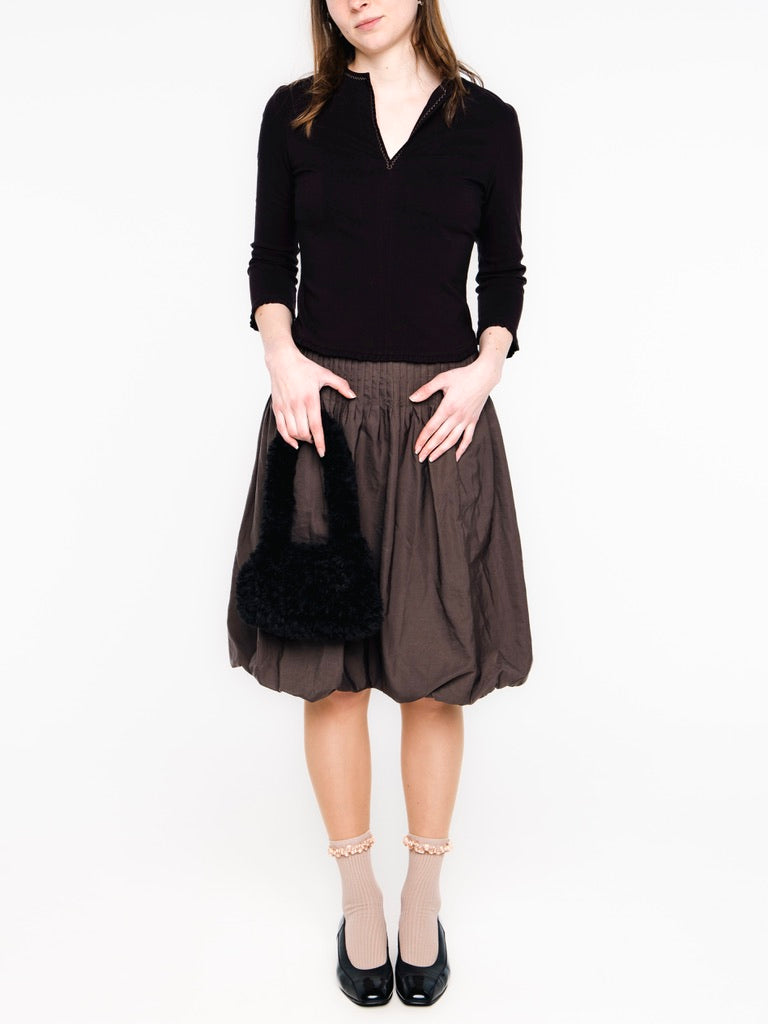 Espresso Shot Vintage Bubble Skirt