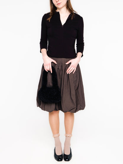 Espresso Shot Vintage Bubble Skirt