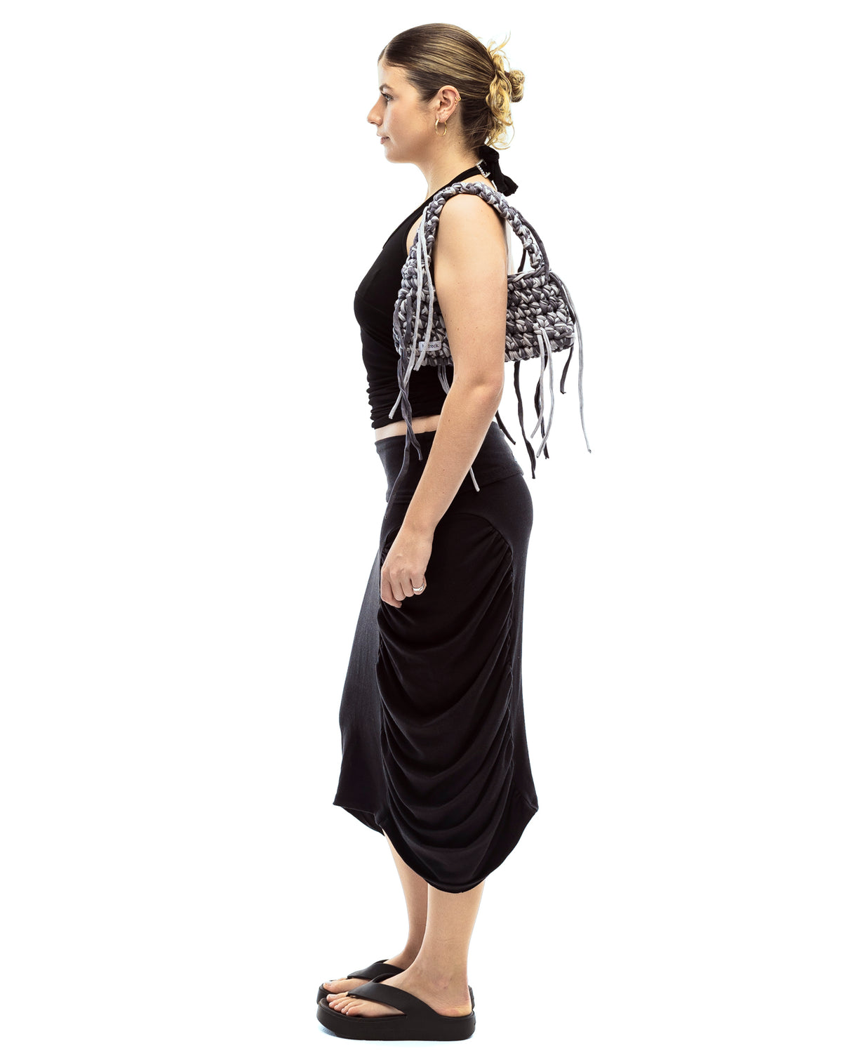 Elvira Midi Skirt (Black)