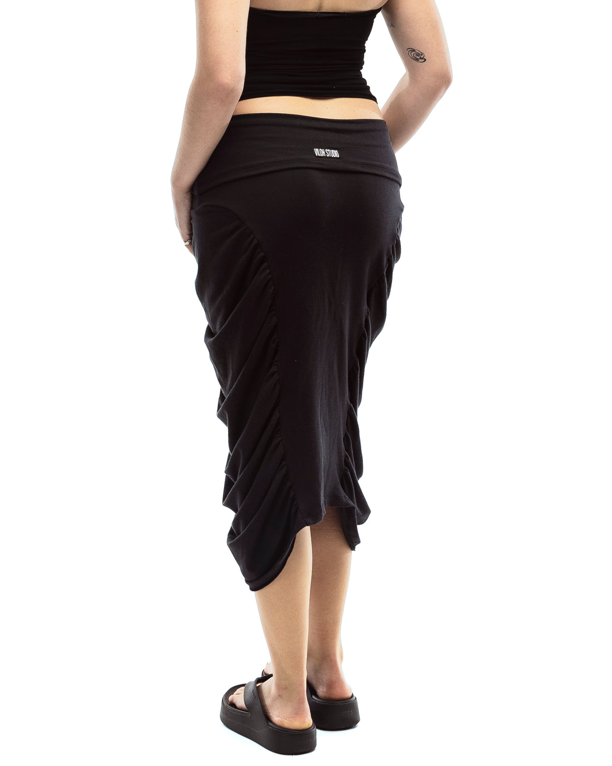 Elvira Midi Skirt (Black)