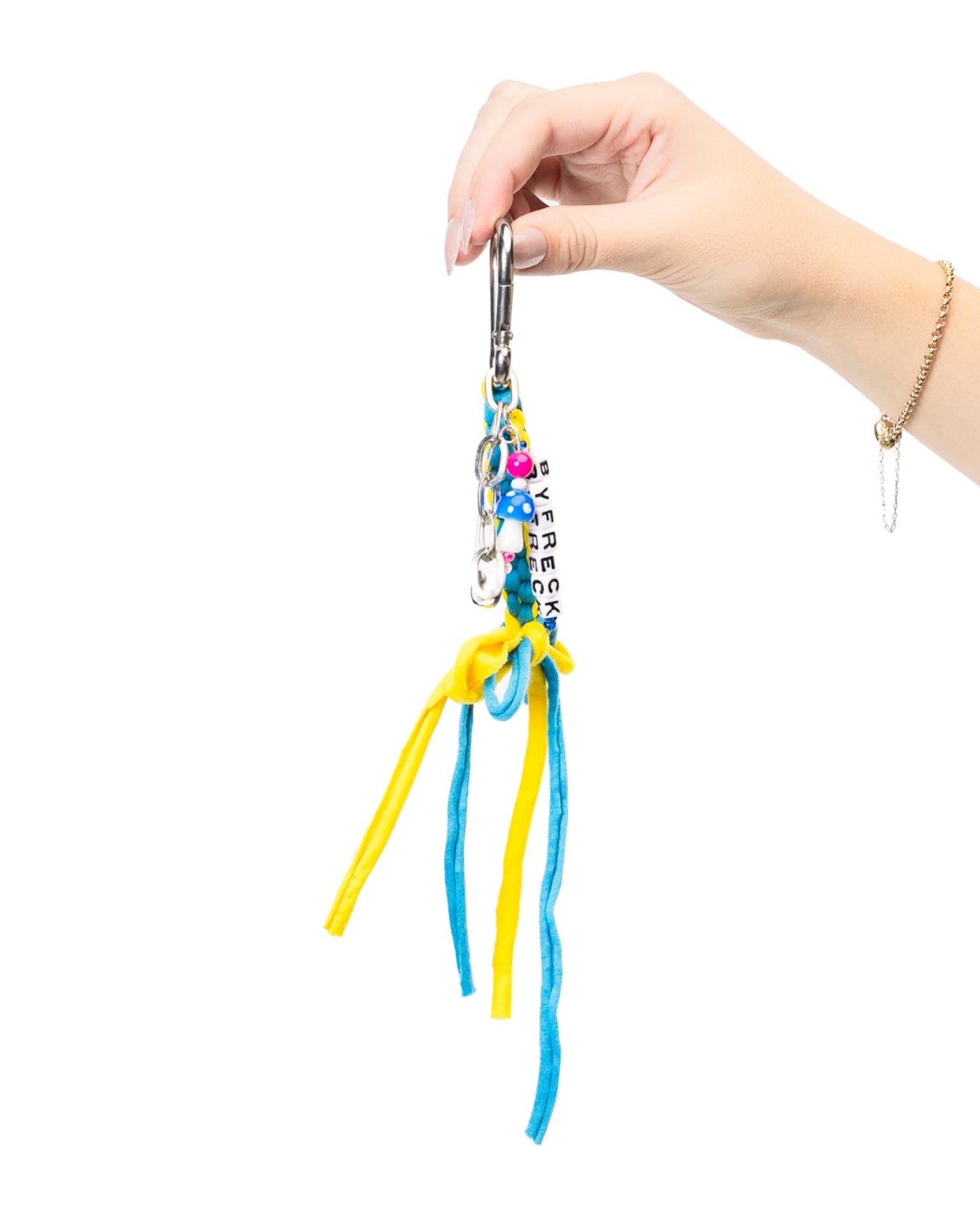 Bow Purse Charm (Blue/Yellow)