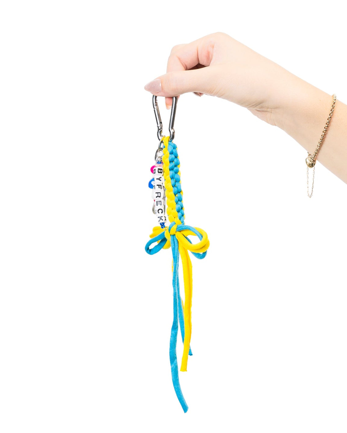 Bow Purse Charm (Blue/Yellow)