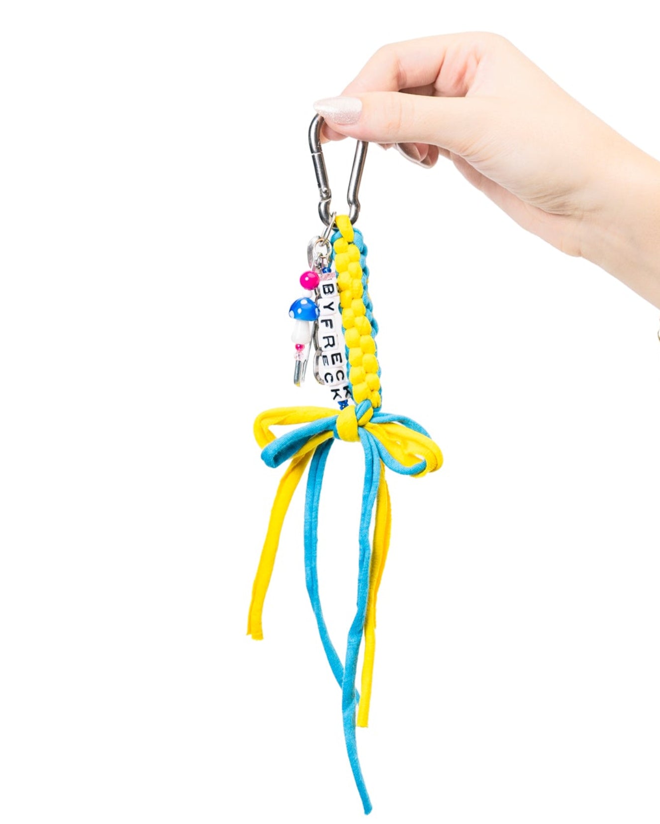 Bow Purse Charm (Blue/Yellow)