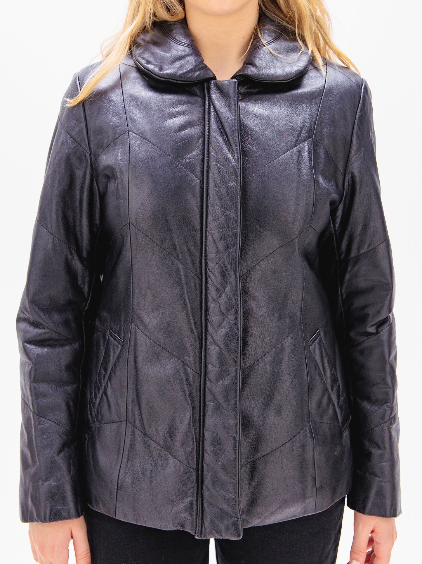 Vintage Michiko London Black Leather Jacket