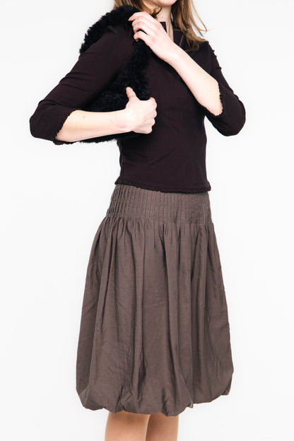 Espresso Shot Vintage Bubble Skirt