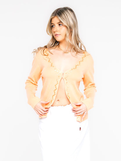 Vintage Button Design Cardigan