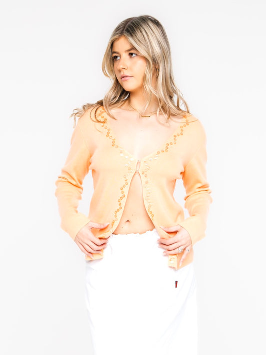 Vintage Button Design Cardigan