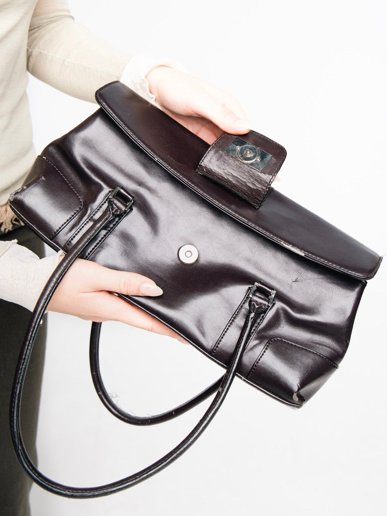 Dark Hot Chocolate Vintage Jag Shoulder Bag