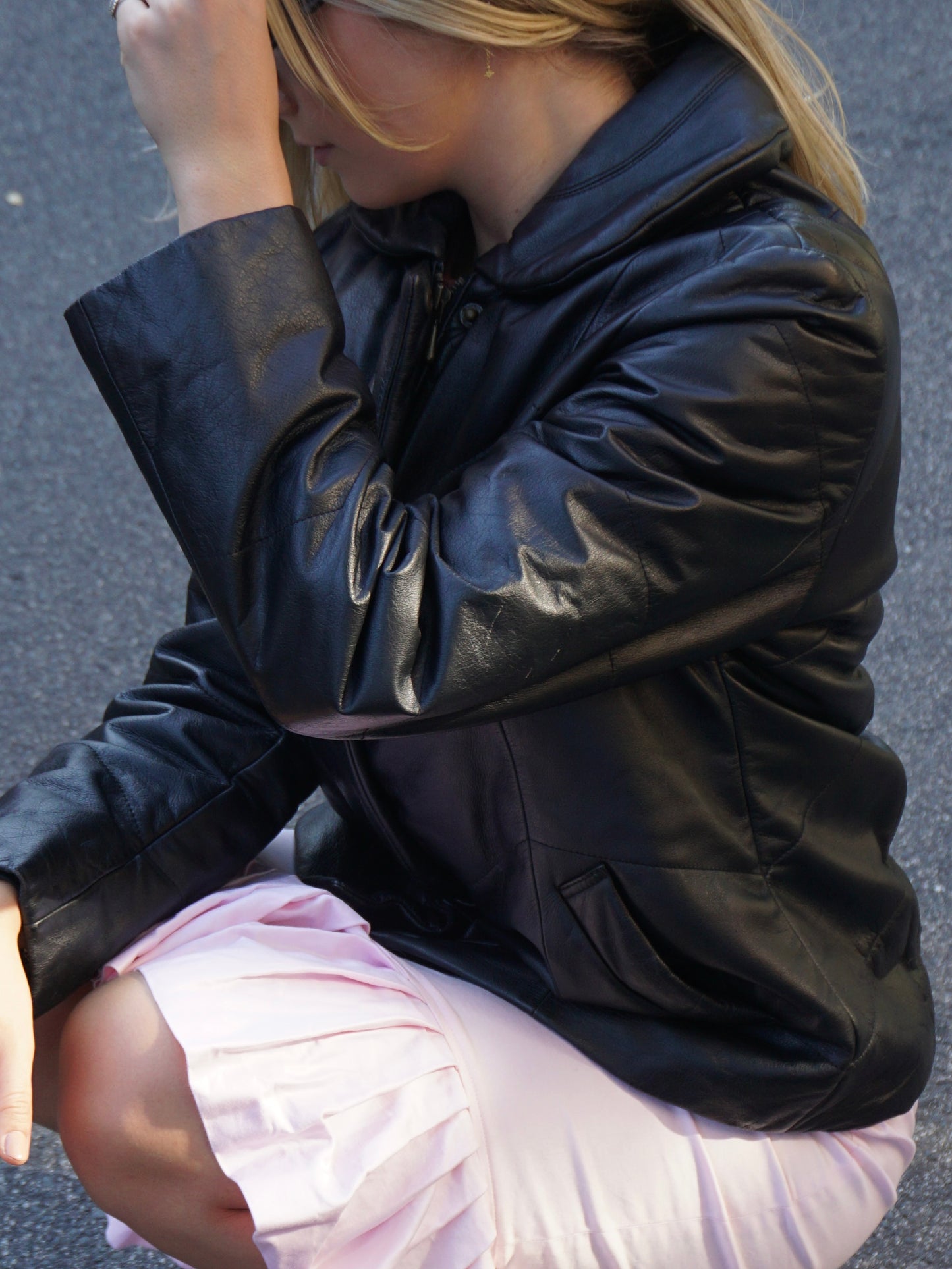 Vintage Michiko London Black Leather Jacket