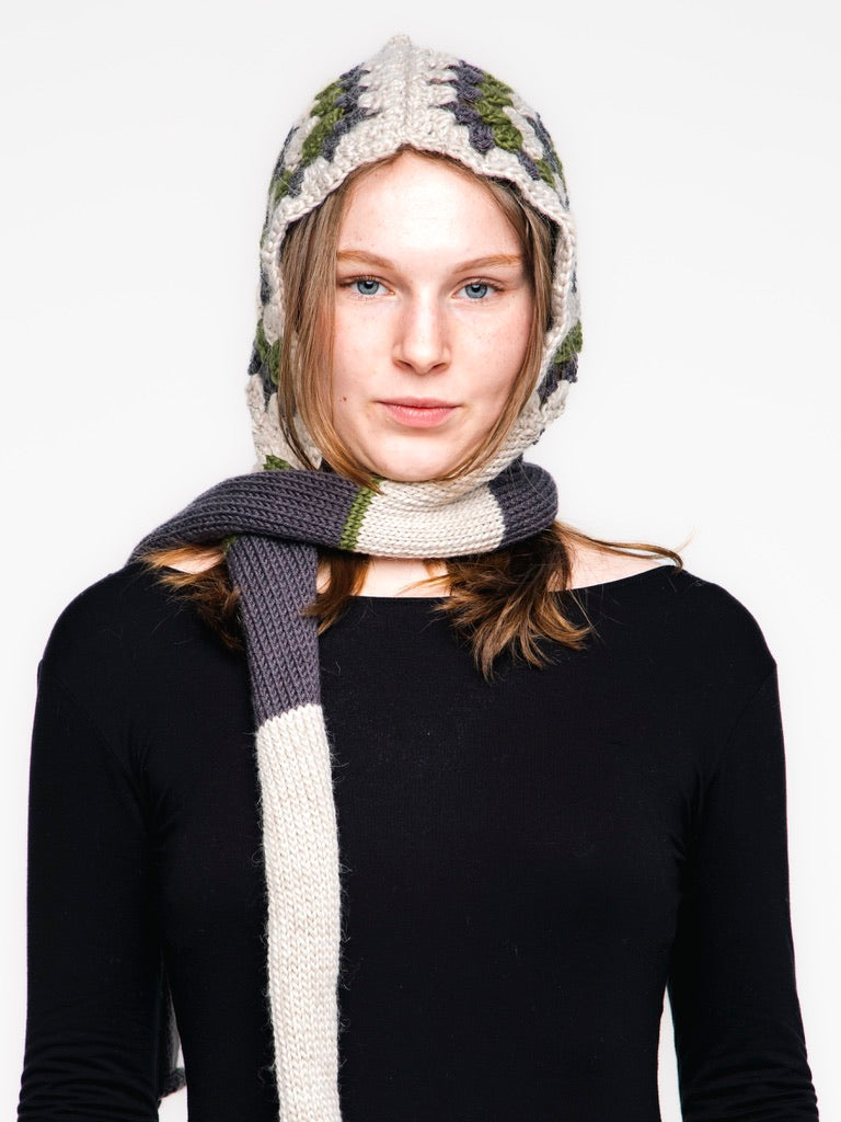 The Forever Hood (Green/Grey/Cream)