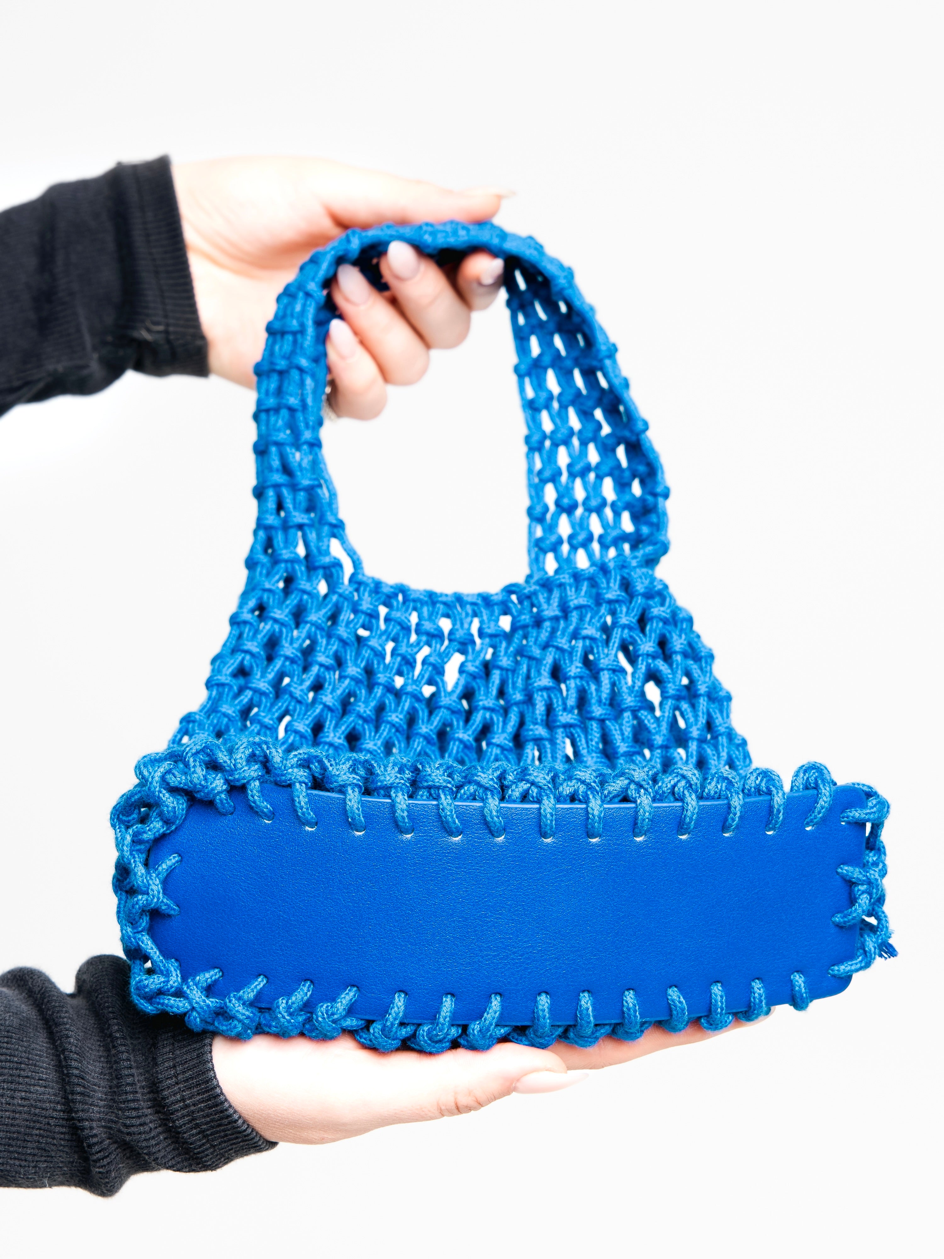 Blueberry Matcha Mesh Handbag