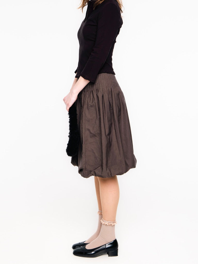 Coffee Bean Brown 3/4 Sleeve Top