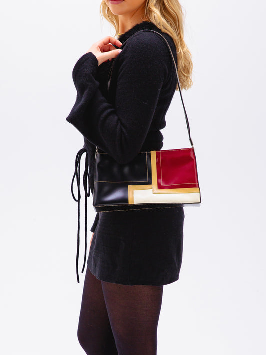 Vintage New Bridge Geometric Shoulder Bag