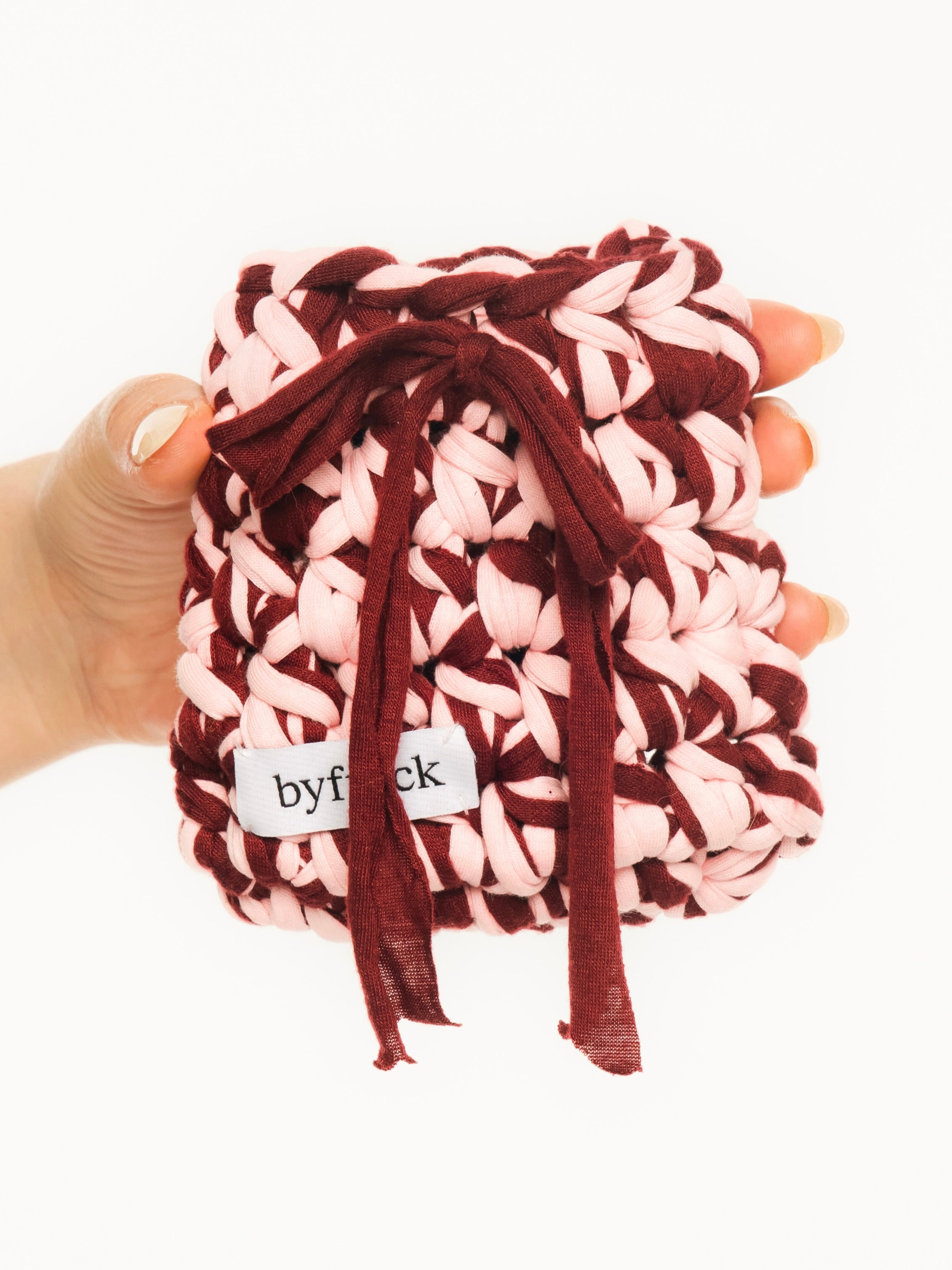 The Picture Pouch (Pink/Dark Red)