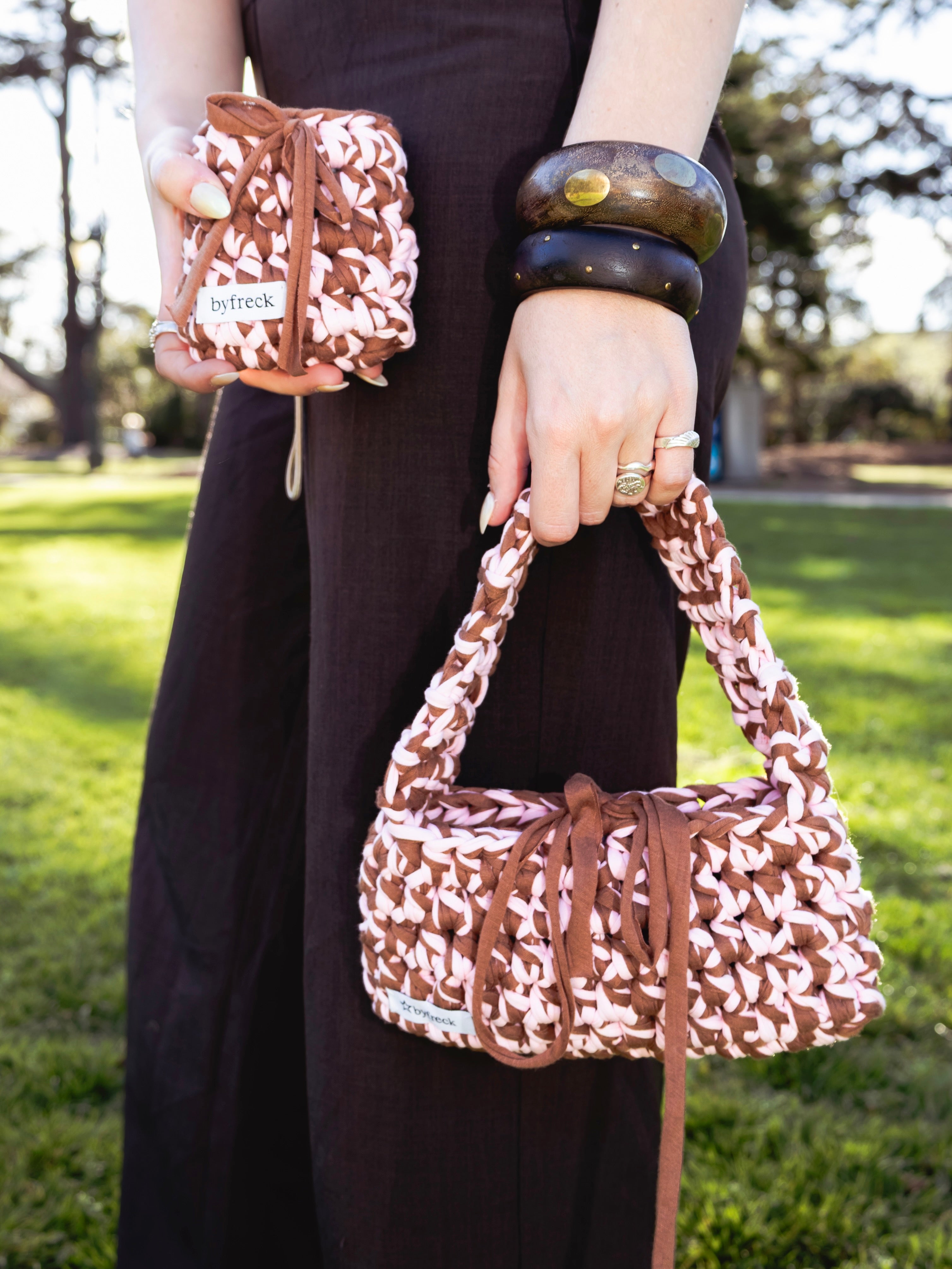 Candy Bag (Pink/Brown)