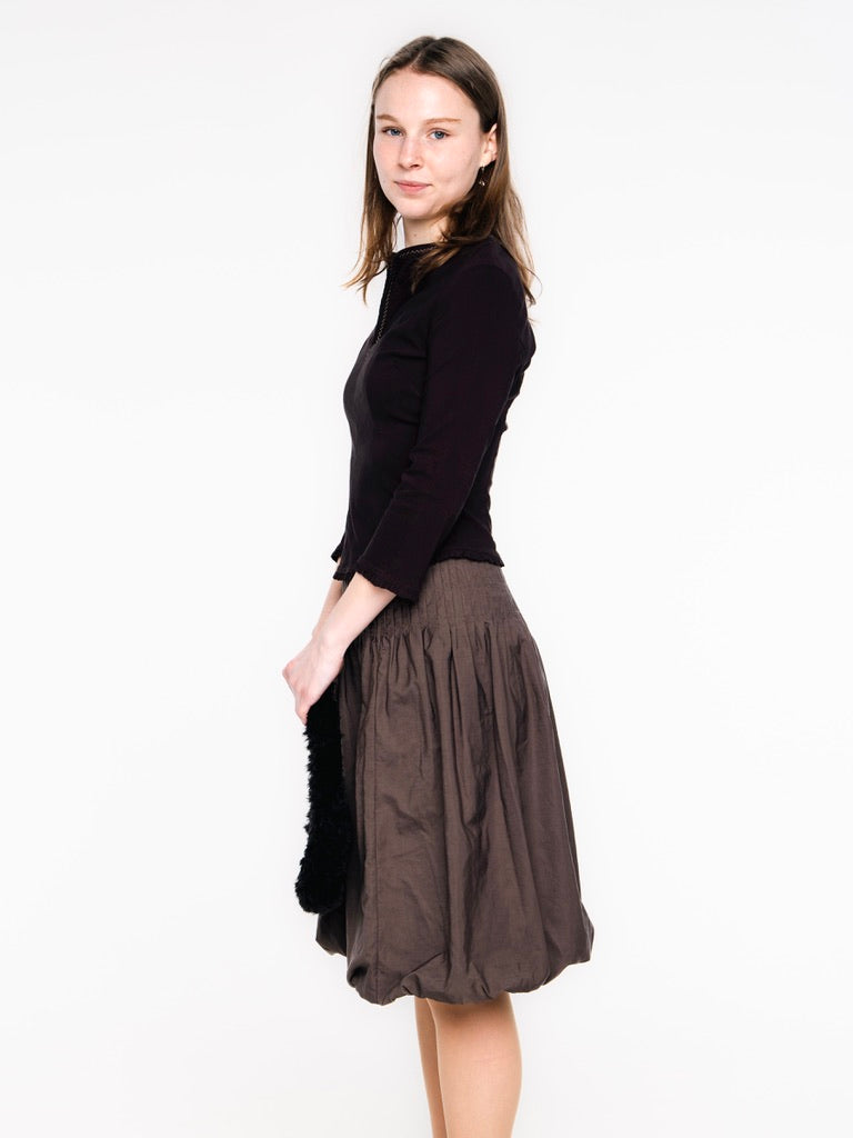 Espresso Shot Vintage Bubble Skirt
