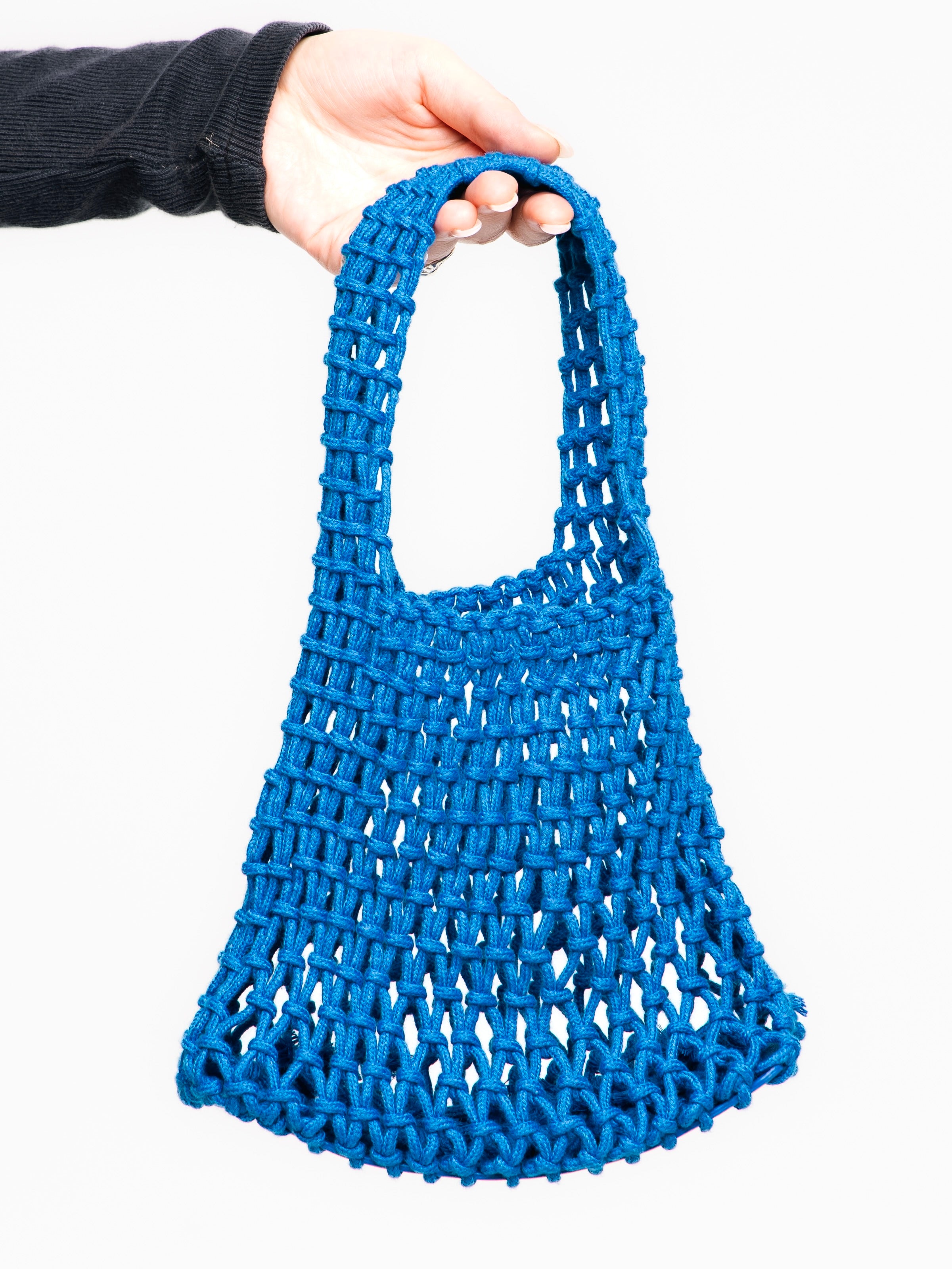 Blueberry Matcha Mesh Handbag