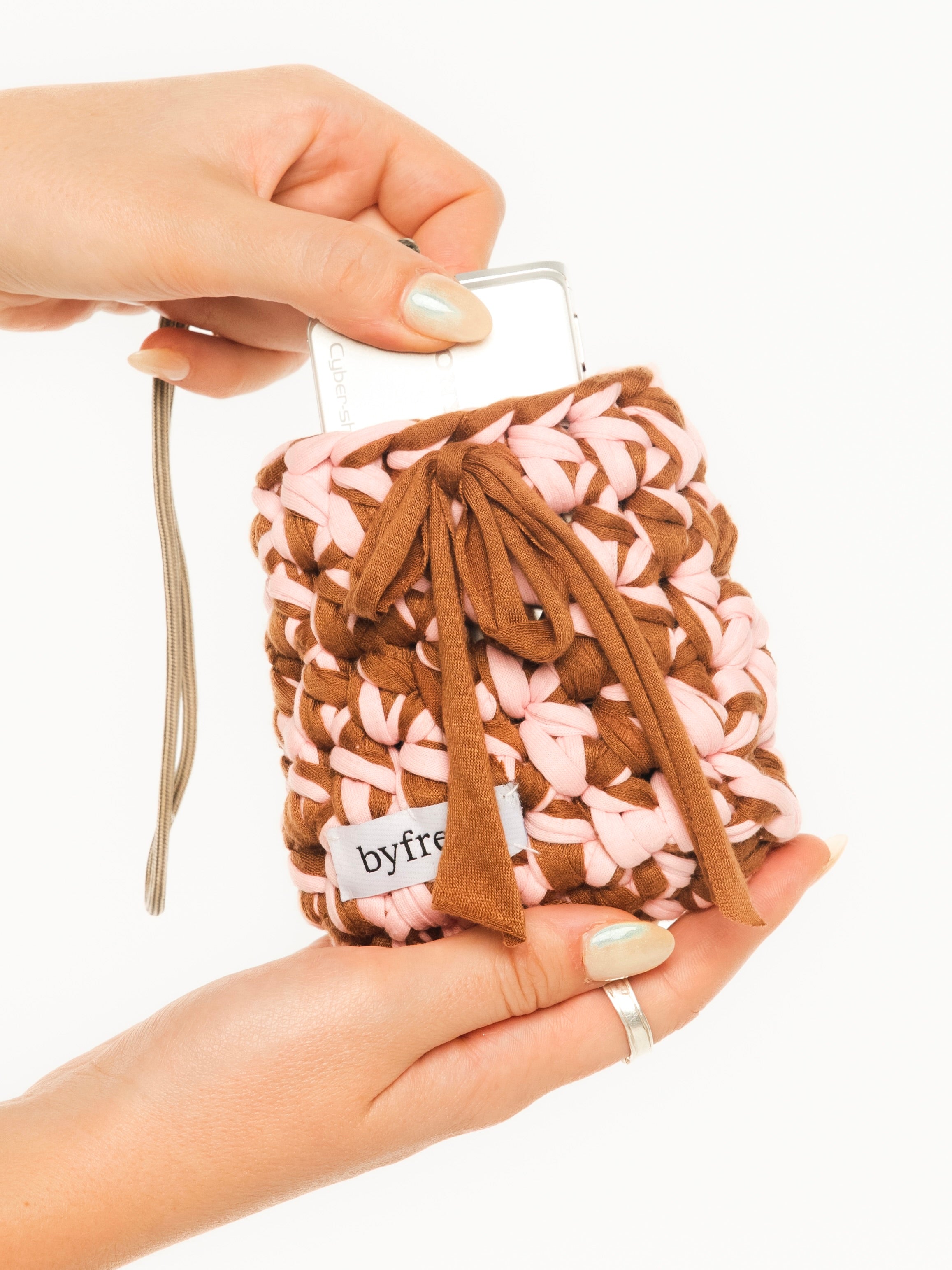 The Picture Pouch (Pink/Brown)