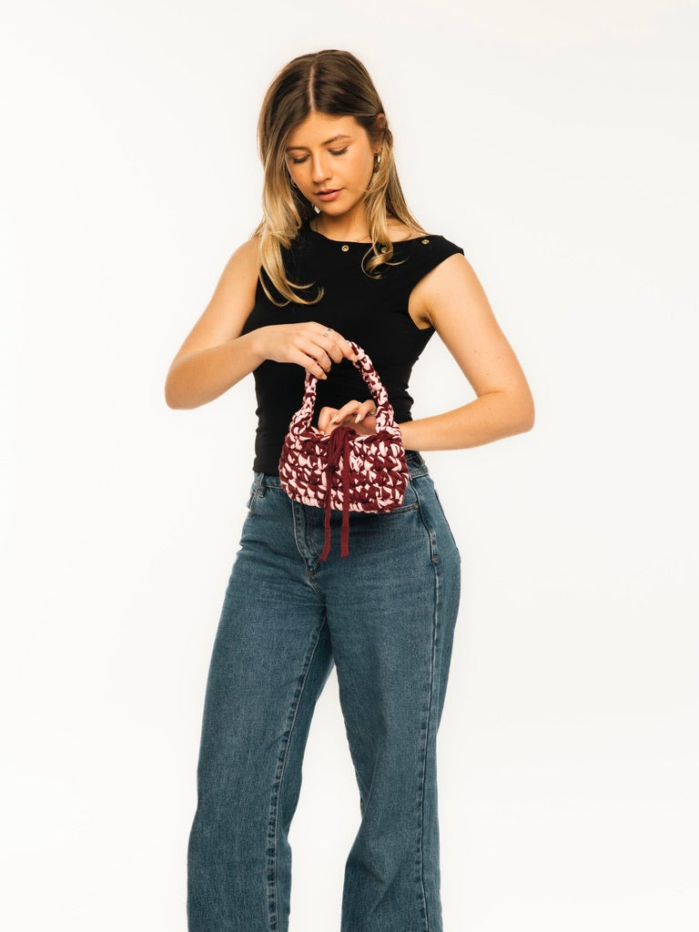 Candy Bag (Pink/Dark Red)