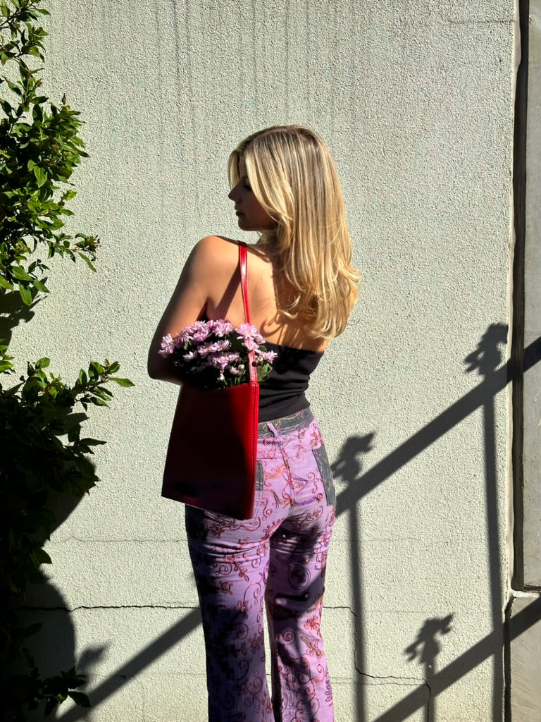 Classic Vintage Red Shoulder Bag