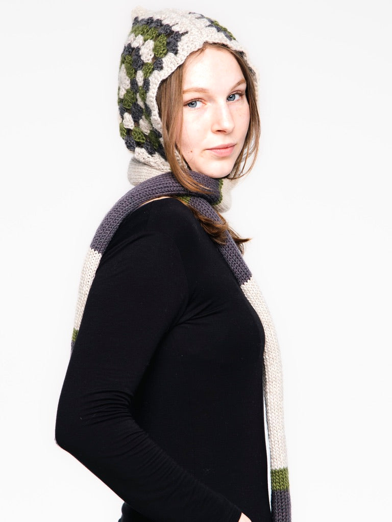 The Forever Hood (Green/Grey/Cream)