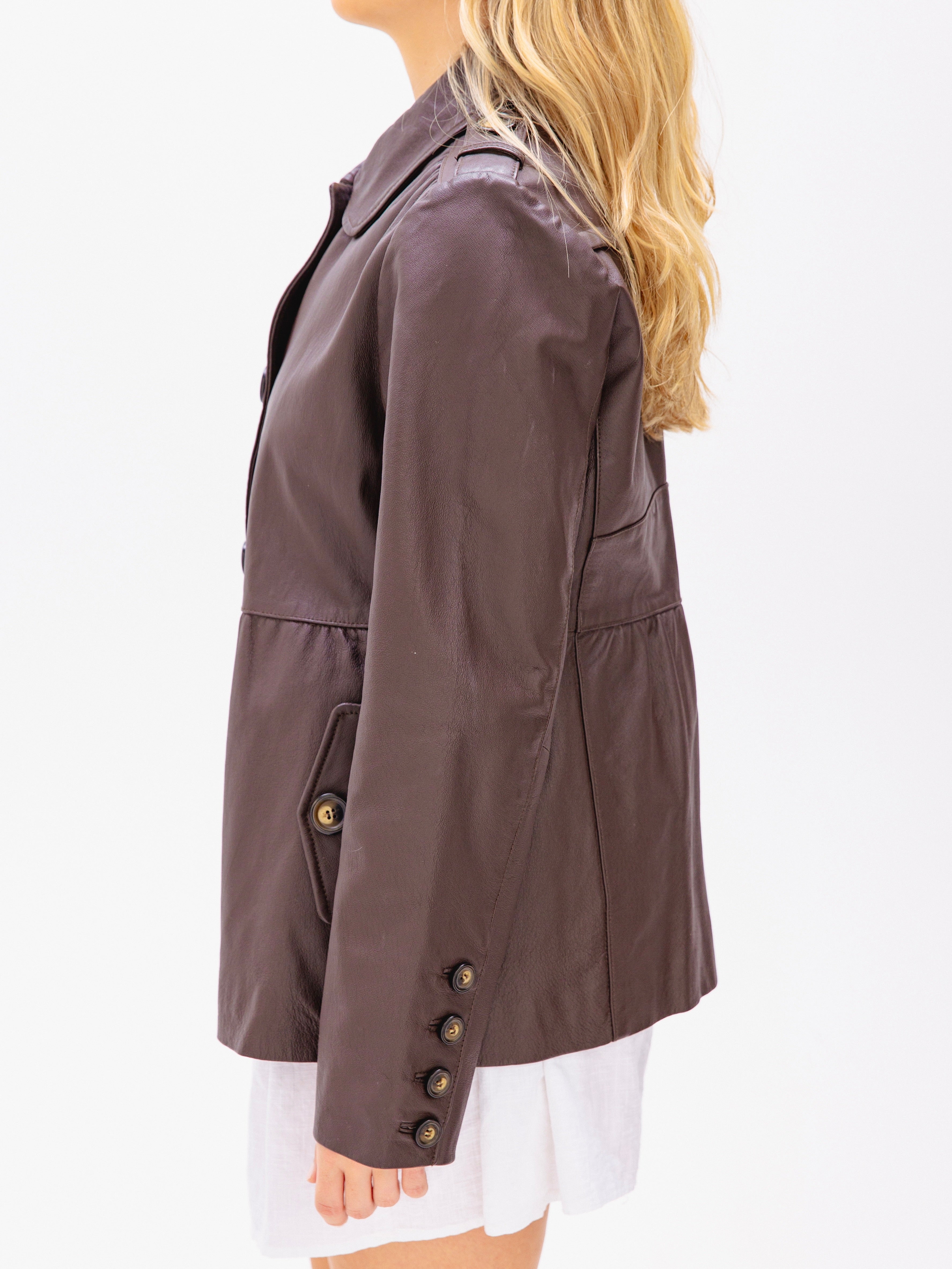 Babydoll Vintage Leather Jacket