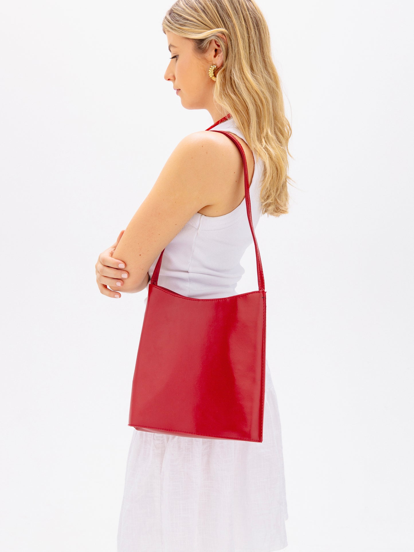 Classic Vintage Red Shoulder Bag
