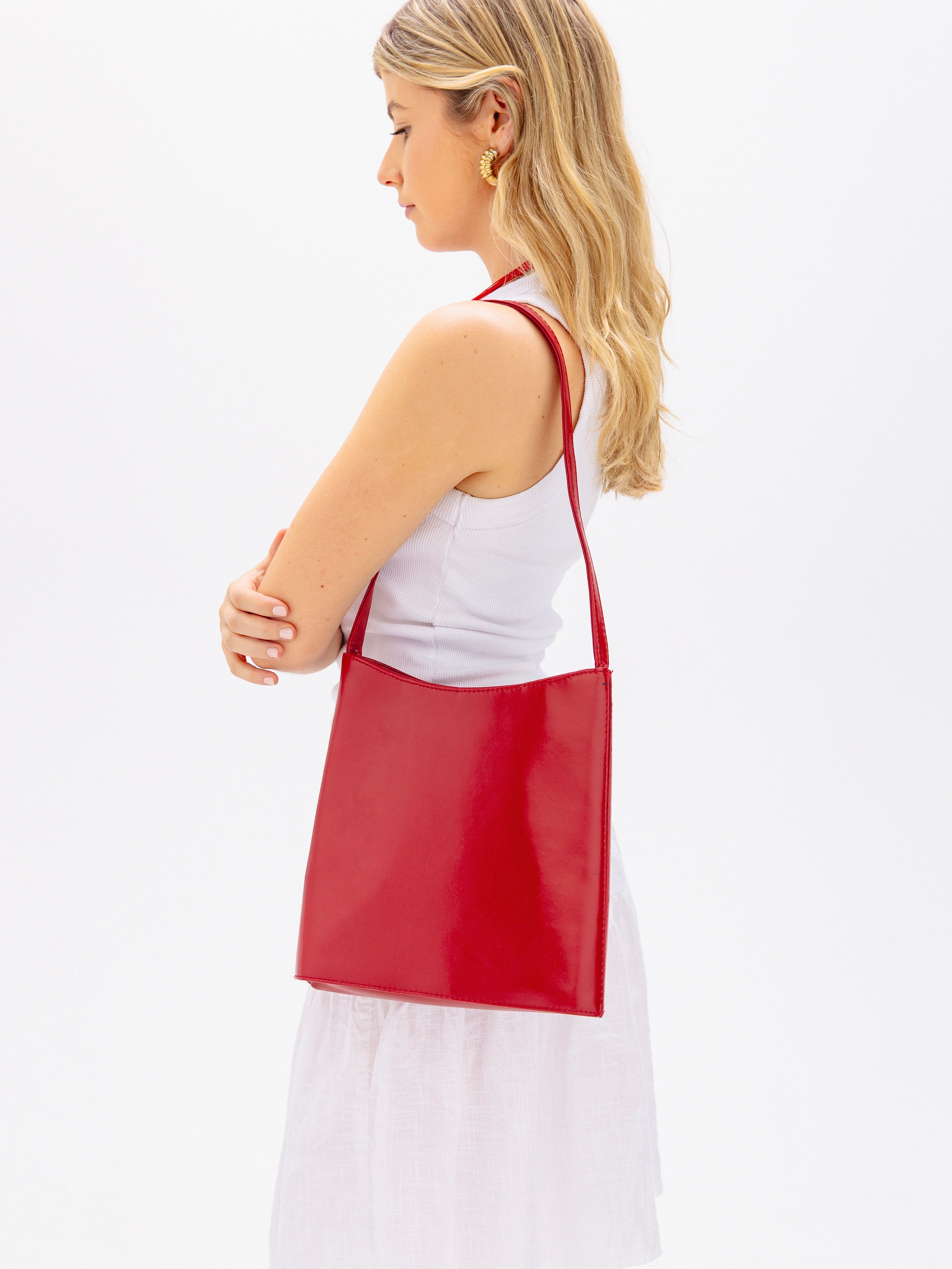 Classic Vintage Red Shoulder Bag