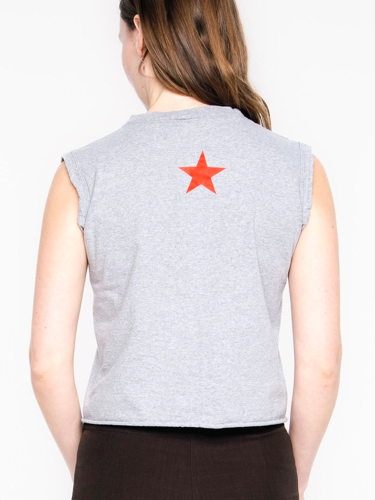 She's A Star Cropped Muscle Tee