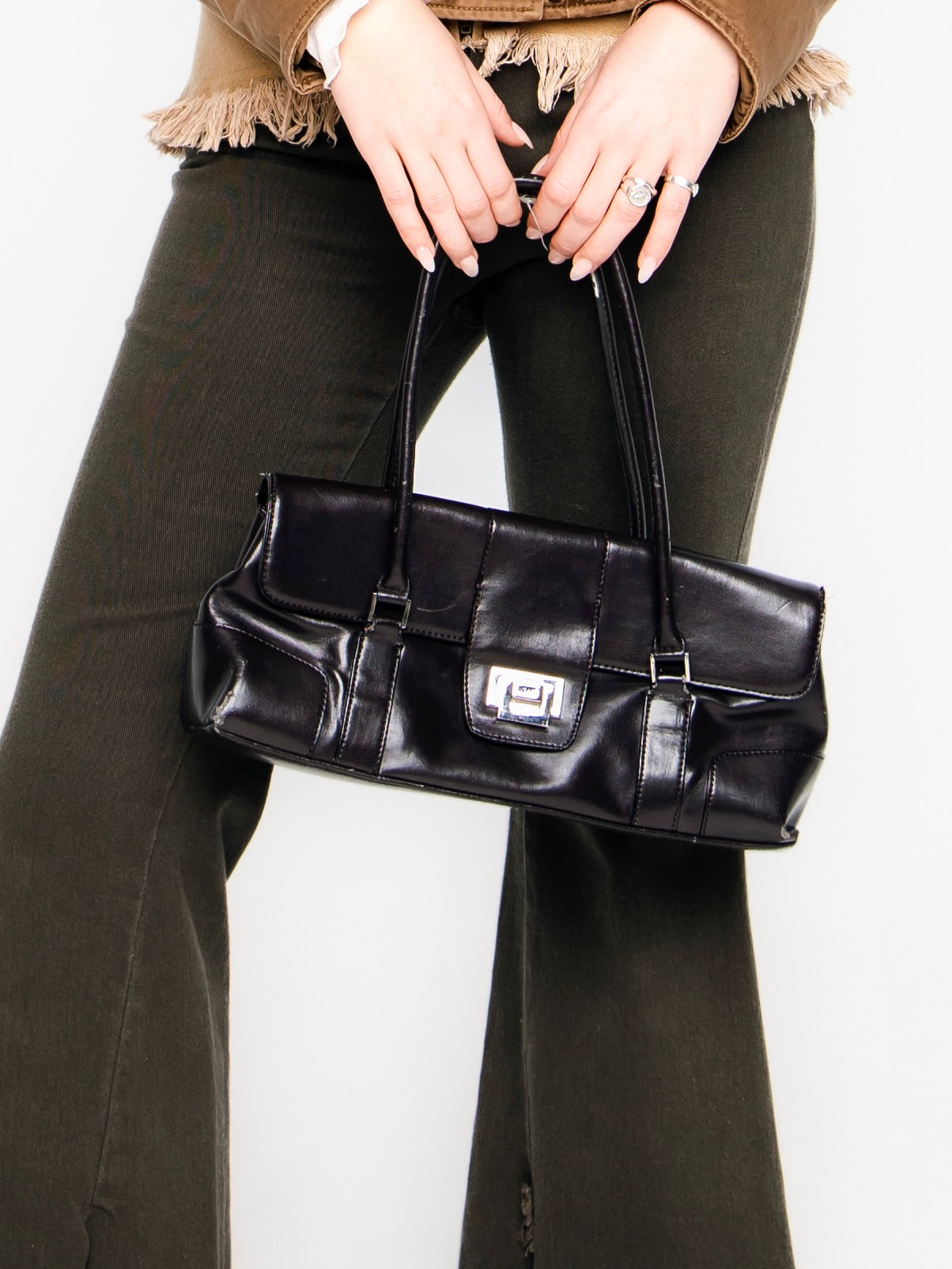 Dark Hot Chocolate Vintage Jag Shoulder Bag