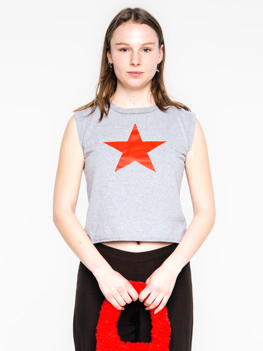 She's A Star Cropped Muscle Tee
